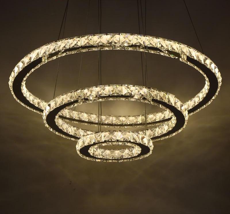 Runder Kristall-LED-Kronleuchter
