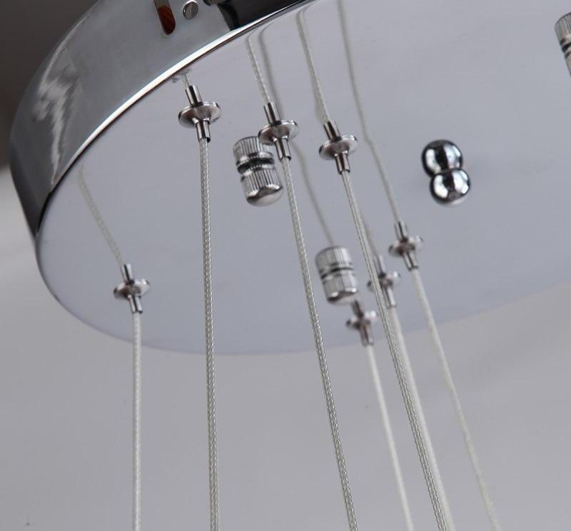 Runder Kristall-LED-Kronleuchter